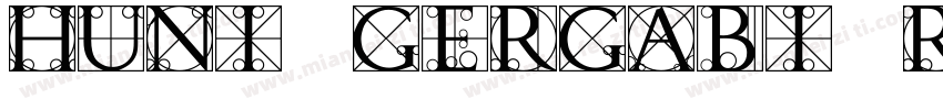 Huni_GergaBI Regular字体转换